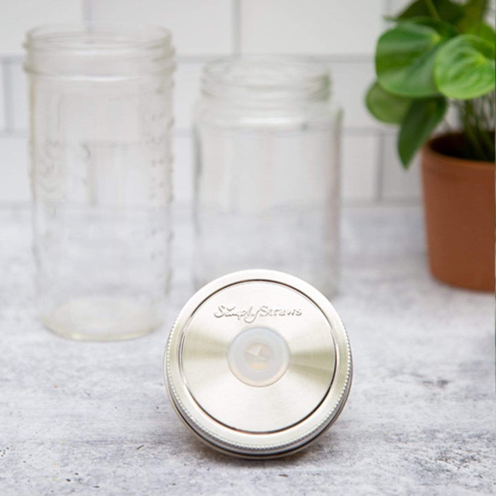 Simply Straws Wide Mouth Mason Jar Straw Lid