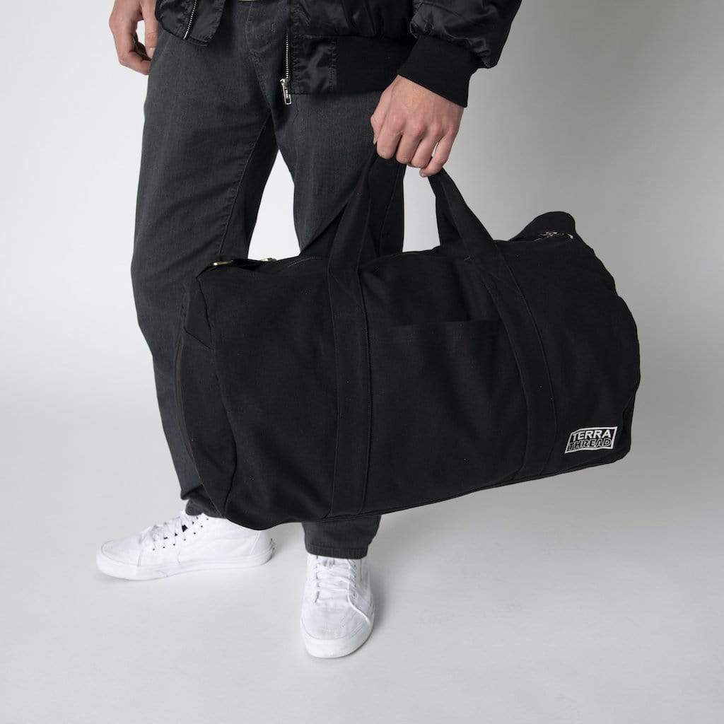 Black Duffel Bag, Canvas Eco Duffle Bag, Organic Cotton Washable Zipper Bag,  Gym Fitness Sports Yoga Bag, Overnight Bag, Weekend Travel Bag - The Art of  Handcrafted Fashion: How Custom Bags Define