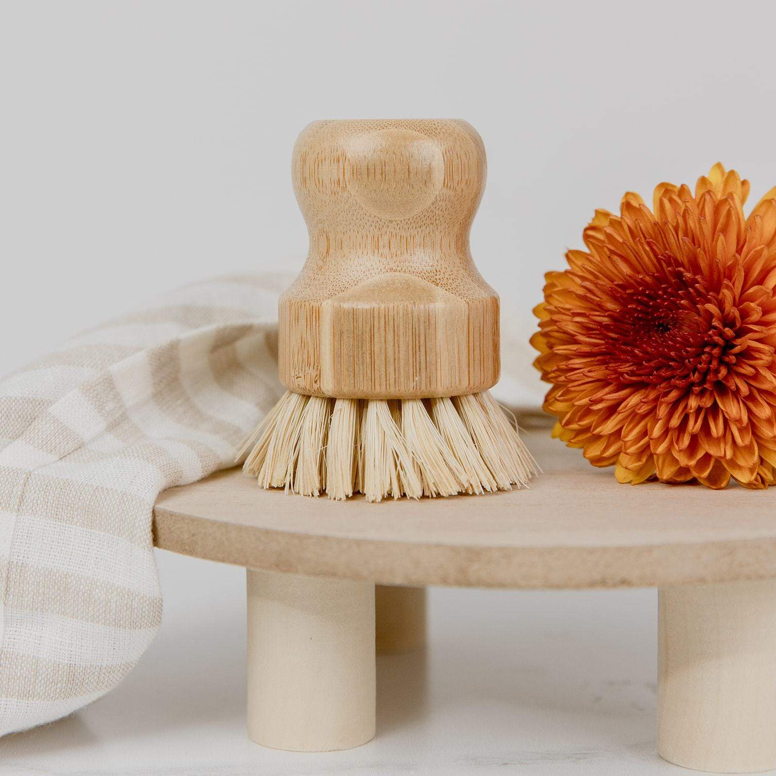 Zero Waste Store Dish Scrubber - Bamboo Dish Brush, Bamboo, Plastic Free, Compostable