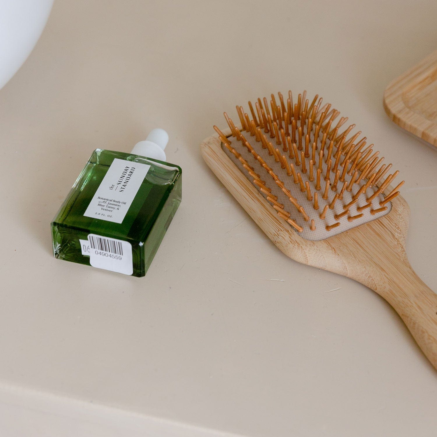 ZWS Essentials Bamboo Hairbrush - Zero Waste Hair Brush, Plastic Free, 100% Bamboo, Compostable