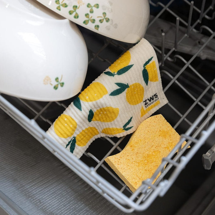 ZWS Essentials Zero Waste Sponge Cloth - Swedish Dish Cloth, Paper Towel Replacement, Kitchen Sponge