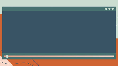 Graphic of a video player window