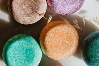 colorful shampoo bars