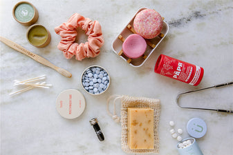 Create a zero waste bathroom with these 14 game-changing zero waste products! From facial rounds to razors, toilet paper to skincare, we have it all.