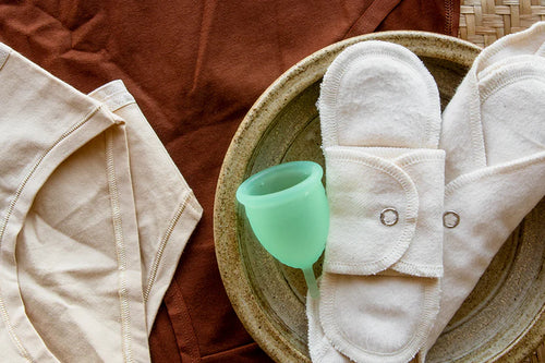 Go zero waste with period underwear, silicone menstrual cups, and reusable cloth pads